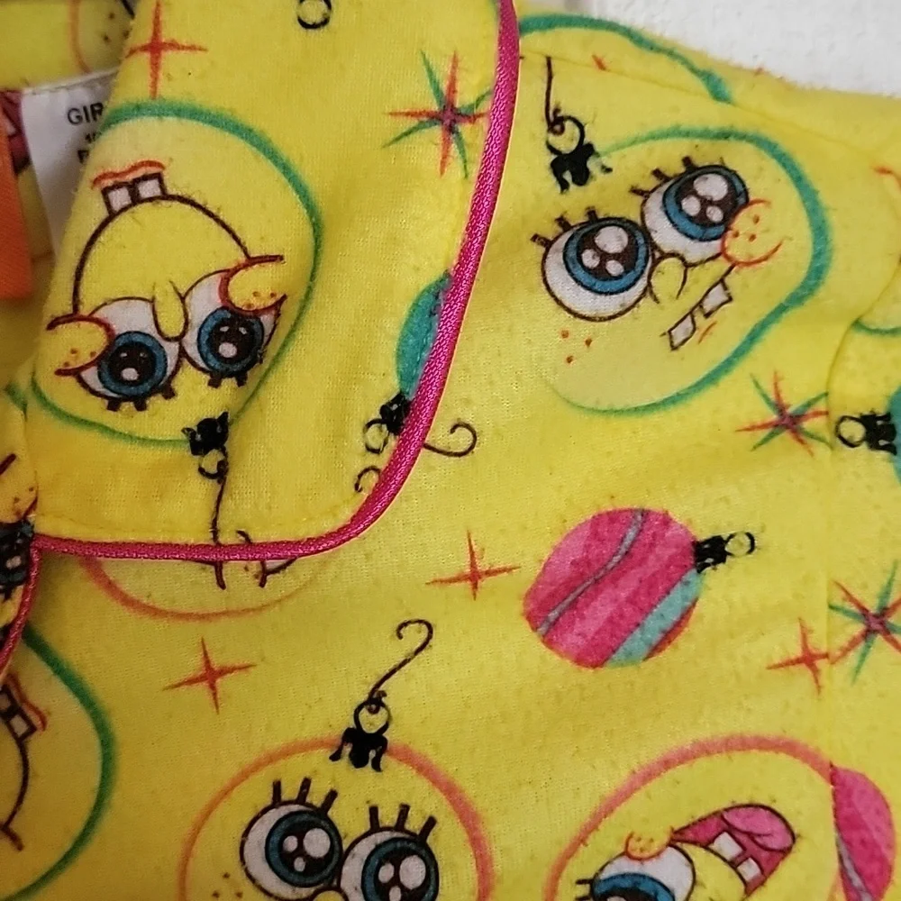 Nickelodeon SpongeBob SquarePants girls,  2 piece pajama set, (10-12).